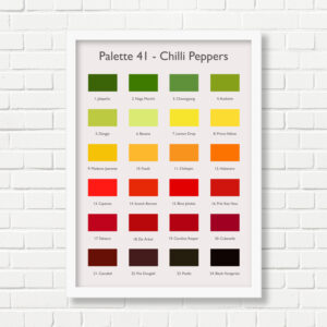 A3 Art Print -  Chilli Peppers Palette