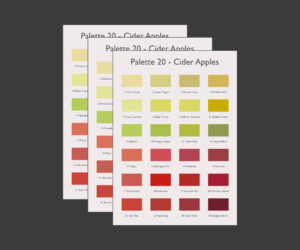 A6 Cider Apples Palette Cards
