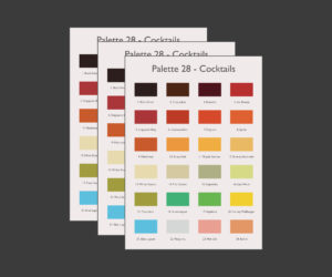 A6 Cocktails Palette Cards