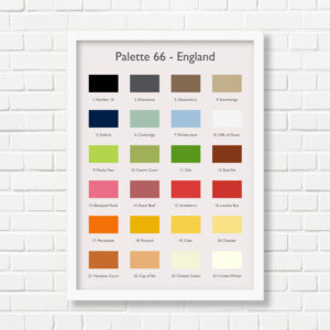 A3 Art Print -  England Palette
