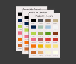 A6 England Palette Cards
