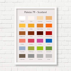 A3 Art Print -  Scotland Palette