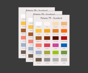A6 Scotland Palette Cards