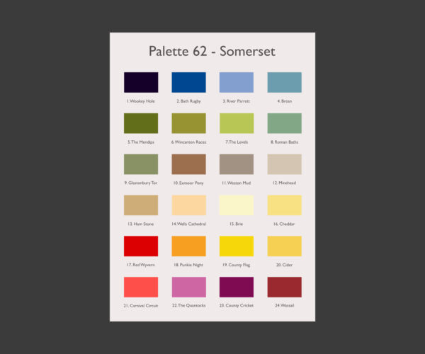 A3 Art Print -  Somerset Palette
