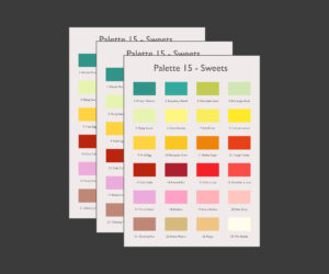 A6 Sweets Palette Cards