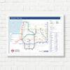 A3 Art Print -  Somerset Map