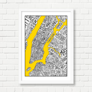 A3 Art Print -  New York Map