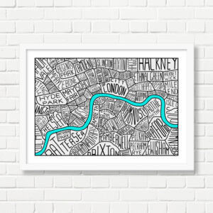 A3 Art Print -  London Map