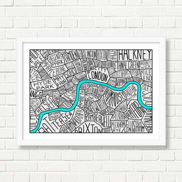 A3 Art Print -  London Map